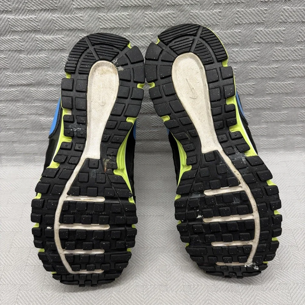 Nike Dual Fusion ST 2 Running Shoes Womens Size 8.5 Black Volt Blue 454240-018 - Picture 9 of 9